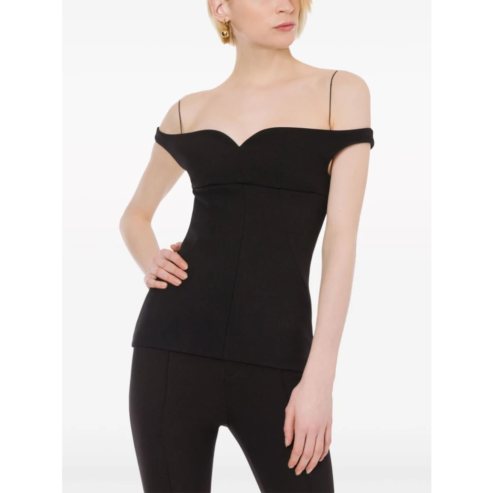 Philosophy di Lorenzo Serafini Zwarte Top door Lorenzo Serafini Black Dames