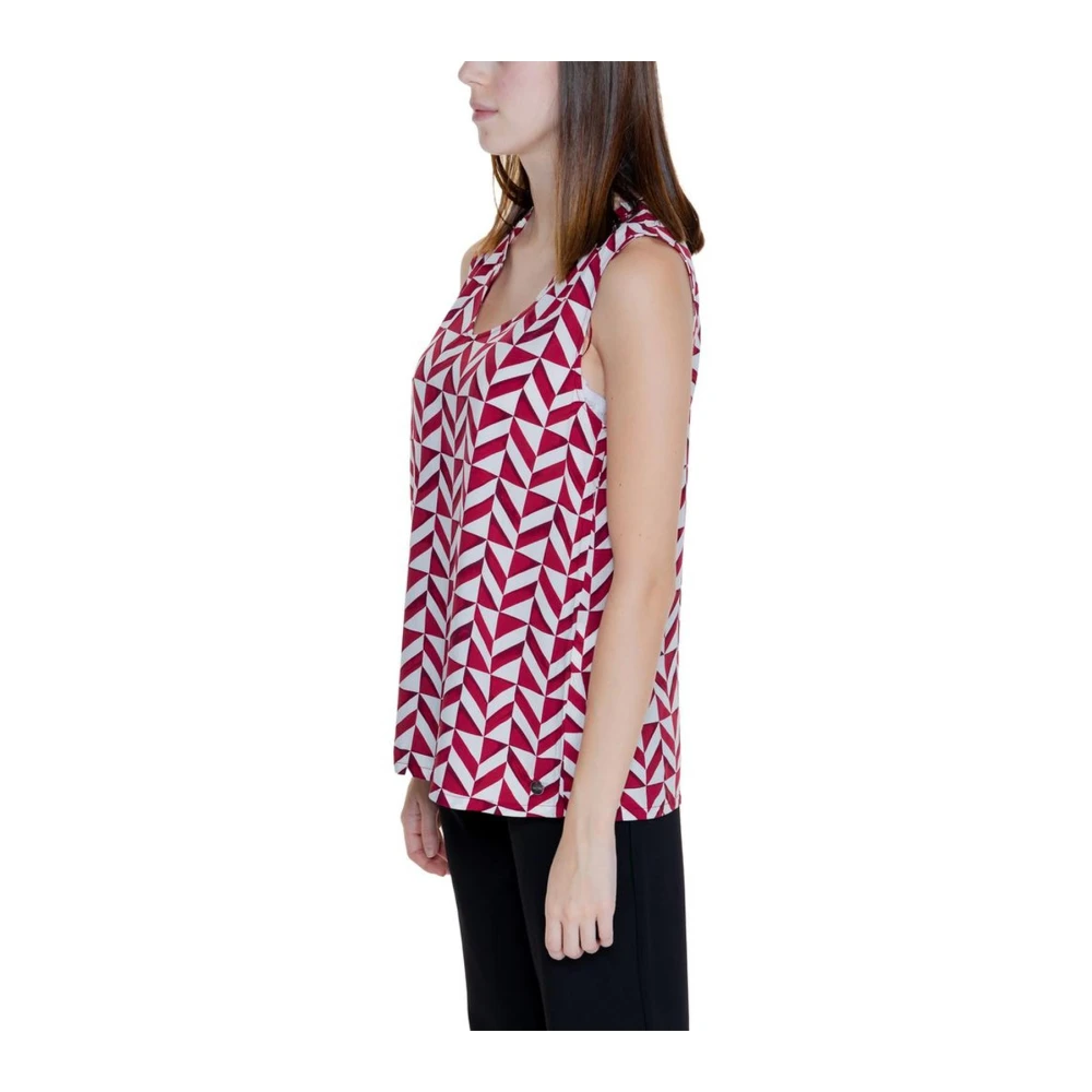Street One Rode Viscose Tanktop Damescollectie Red Dames