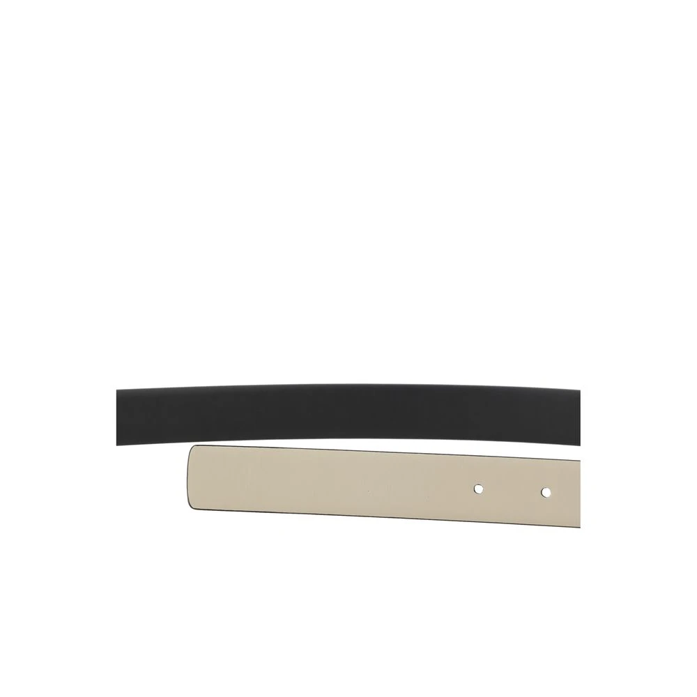 Salvatore Ferragamo Omkeerbare leren riem met Gancini gesp Black Dames