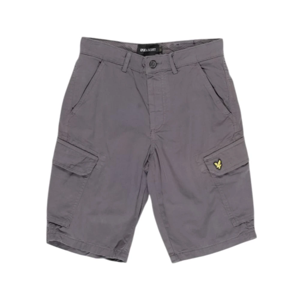 Lyle & Scott Grijze Katoenen Bermuda Shorts Gray Heren