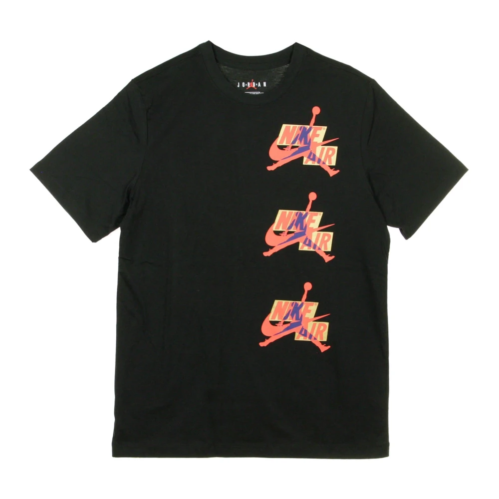 Jordan Klassiek Heren T-shirt Zwart Rood Blauw Black Heren