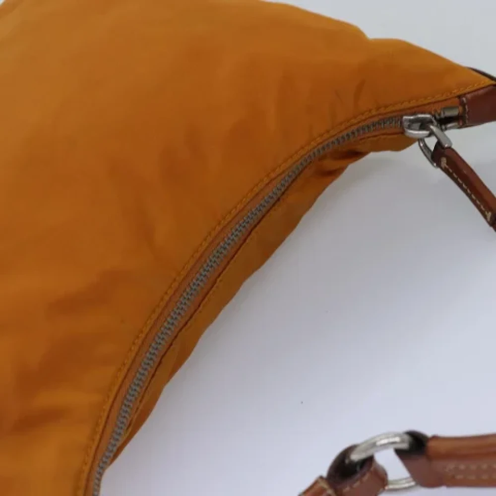 Prada Vintage Pre-owned Nylon prada-bags Orange Dames