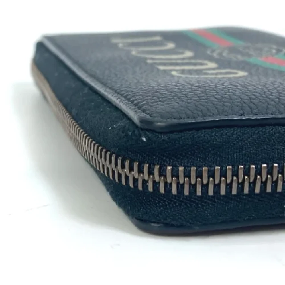 Gucci Vintage Pre-owned Leather wallets Black Heren