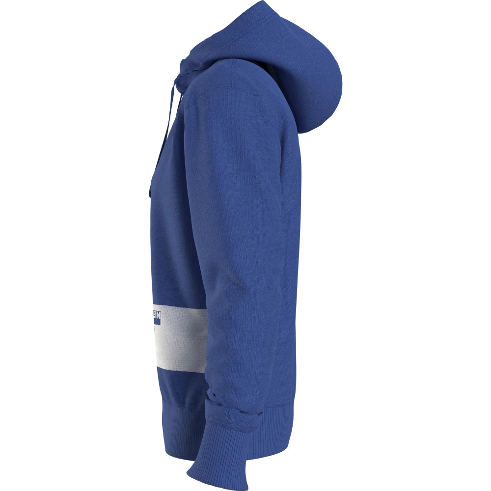 Calvin Klein Zwarte Trui Herfst Winter 2023 Regular Fit Blue Heren
