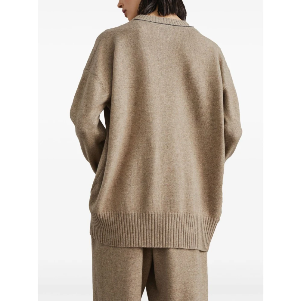 BRUNELLO CUCINELLI Bruine Sweaters voor Mannen Brown Dames