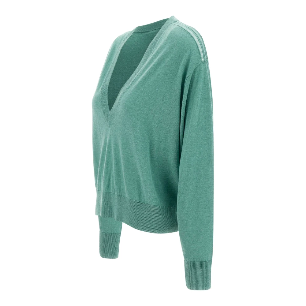 IRO Groene Zijden en Wollen Trui Green Dames