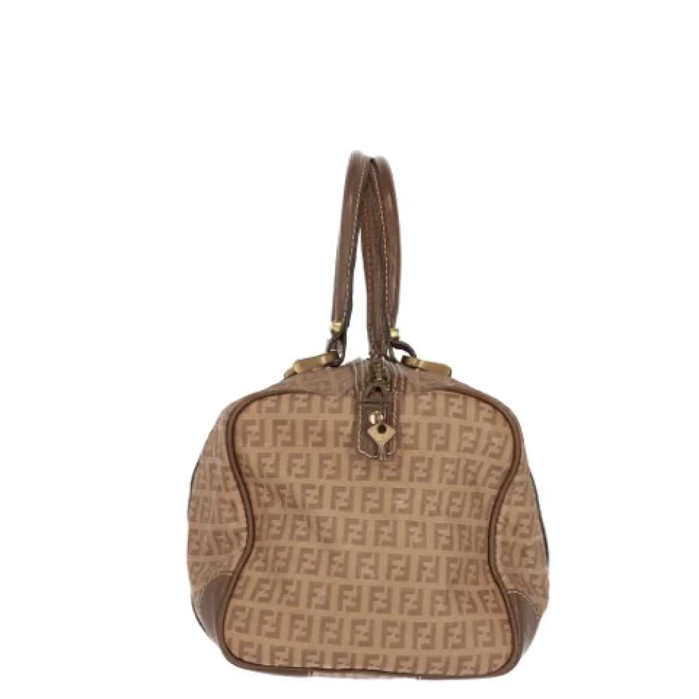 Fendi Vintage Pre-owned Canvas fendi-bags Beige Dames