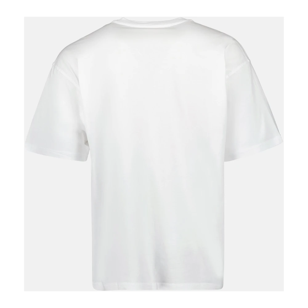 Diesel Witte Katoenen T-shirt met Ronde Hals White Heren