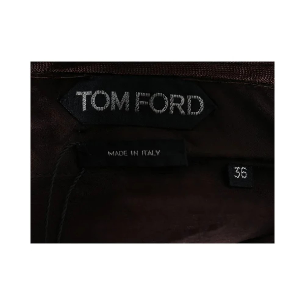 Tom Ford Pre-owned Silk bottoms Brown Dames