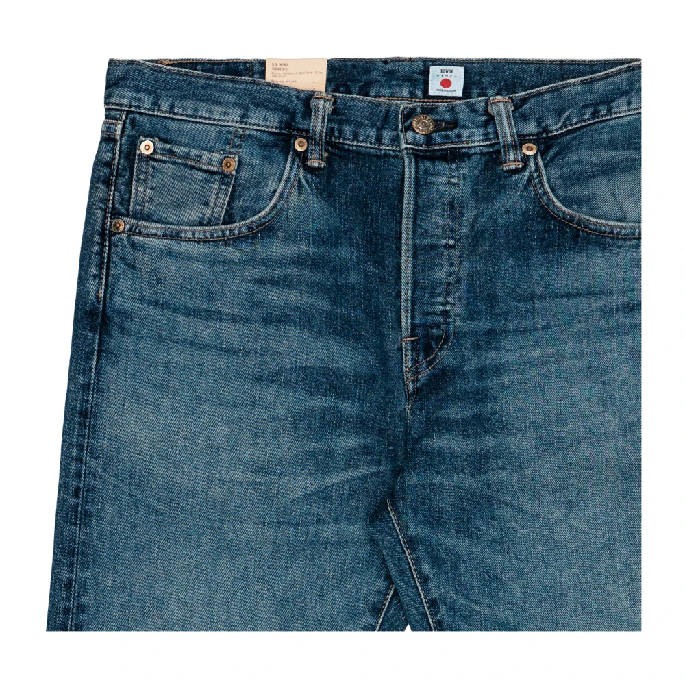 Edwin Japanse Slim Tapered Katoenen Jeans Blue Heren