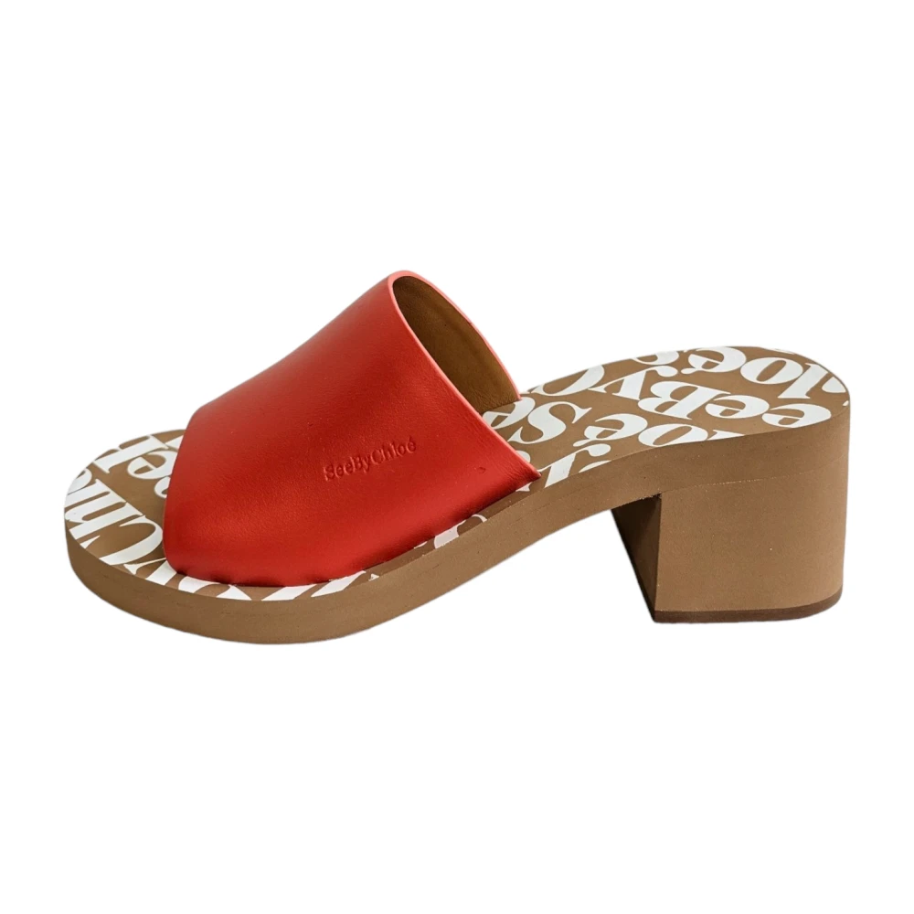 See by Chloé Essie Mule Sandaler Red, Dam