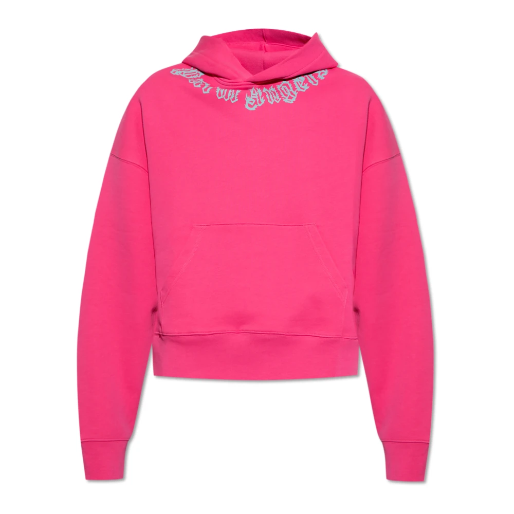 Palm Angels Hoodie Pink Heren