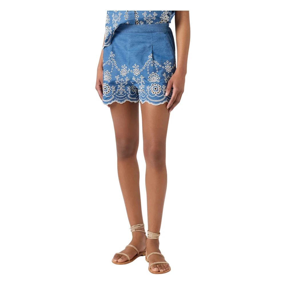 Saint Barth Blue Amani Shorts - Female - Denim Shorts - M - Shorts
