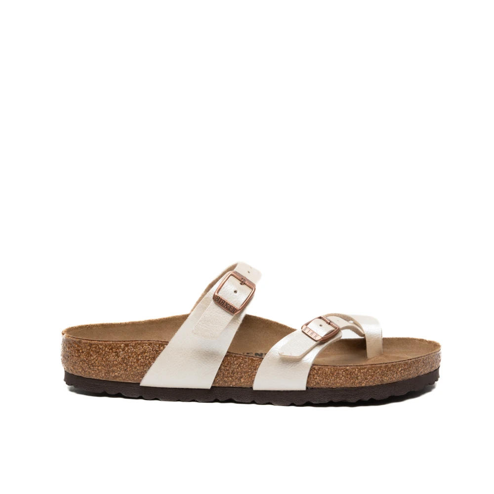Birkenstock Women's Beige Sliders - Sliders - 8 Uk - Shoes