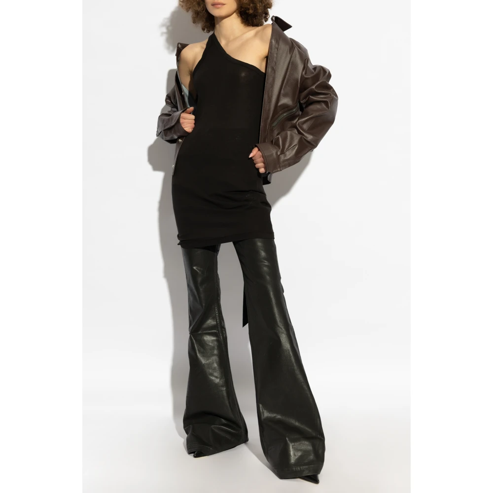 Rick Owens One Shoulder Top Black Dames