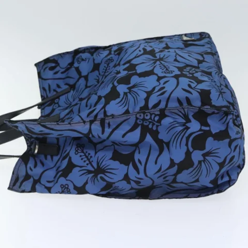 Prada Vintage Pre-owned Nylon prada-bags Blue Dames