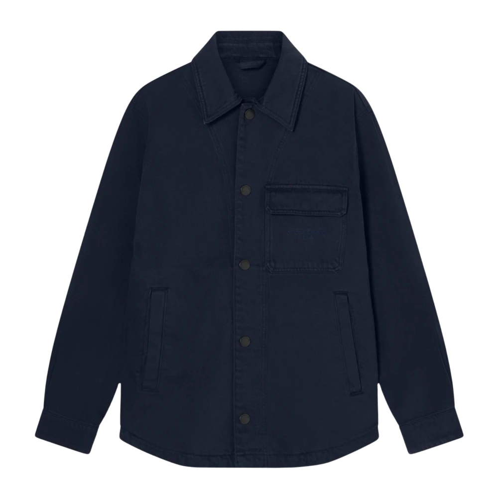 Armani Exchange Homme Bleu Vestes, Taille: M Blouson En Coton