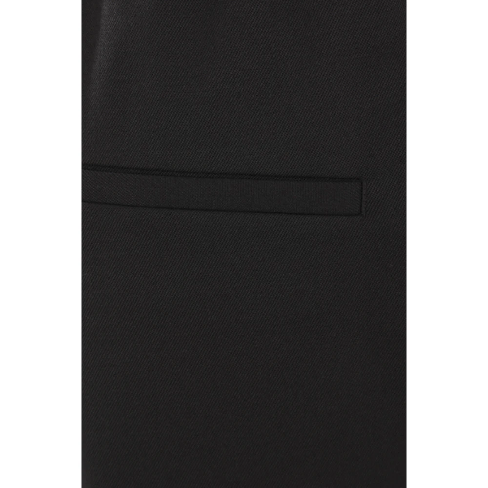 MM6 Maison Margiela Zwarte Rechte Pijp Wollen Broek Black Dames