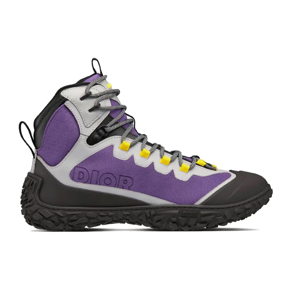 Dior Men's Purple Shoes, Male,, Diorizon Hiking Ankle Boots Size 6 Uk