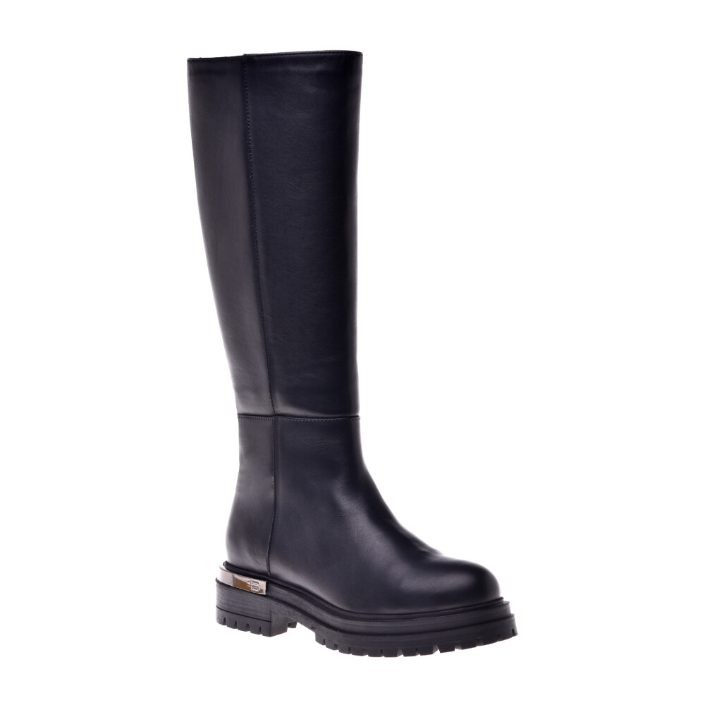 Black calfskin boot Baldinini Mujer Miinto