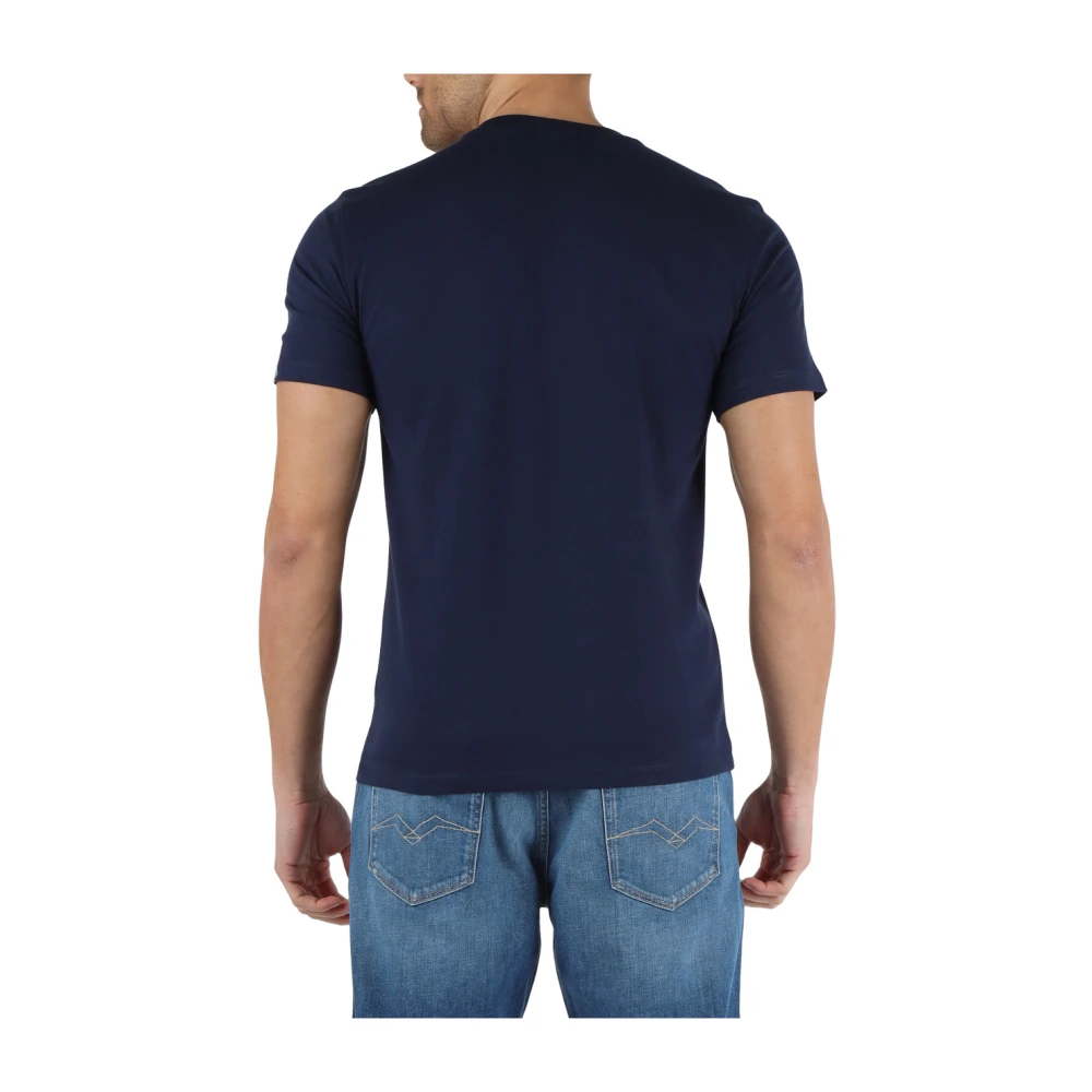 Replay Katoenen Logo Mouw T-Shirt Blue Heren