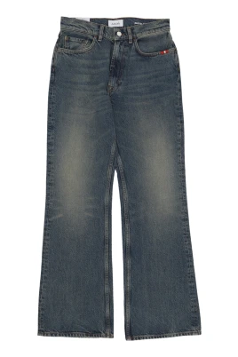 Hög Midja Cigarette Cut Denim Jeans