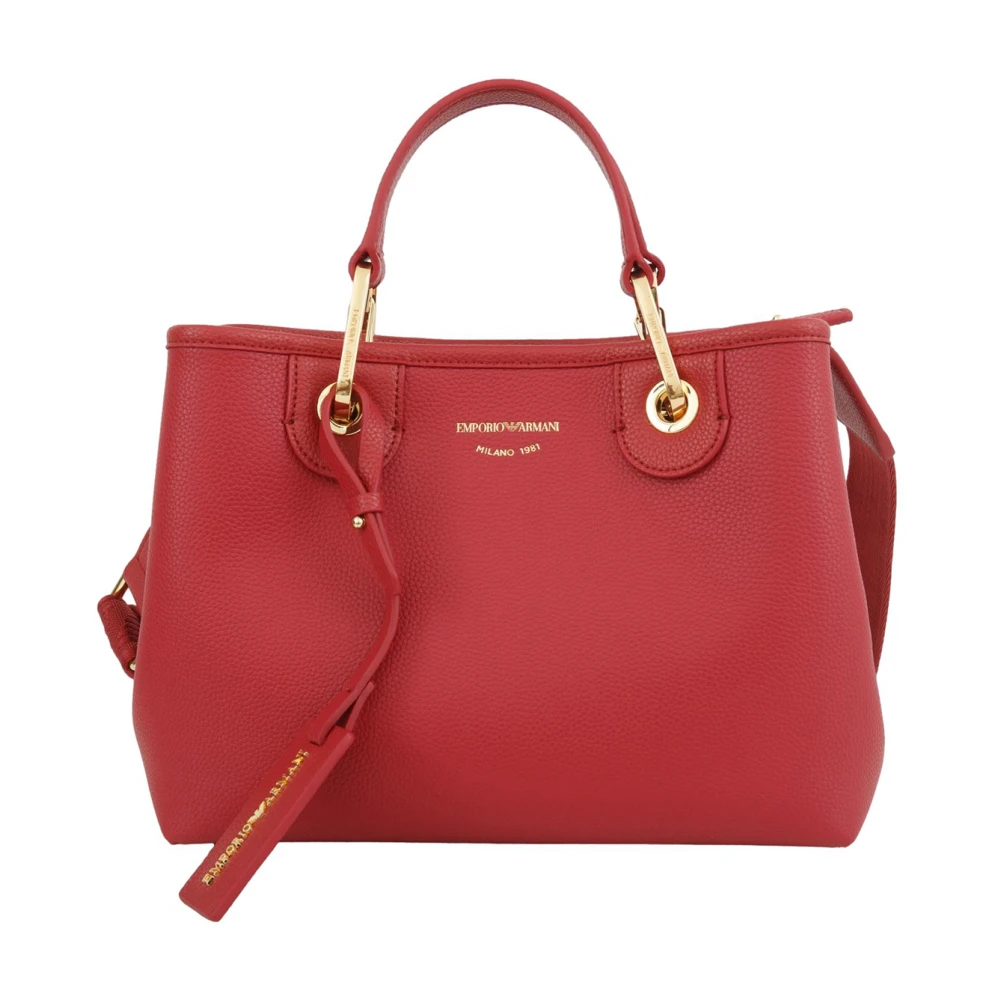 Emporio Armani Women's Red Shopping Bag Stylish Design