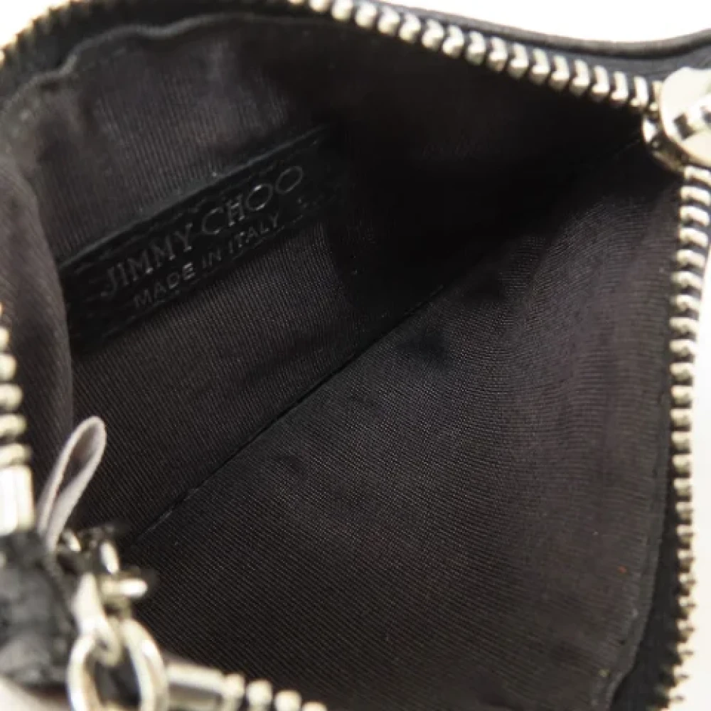 Jimmy Choo Pre-owned Leather wallets Black Dames