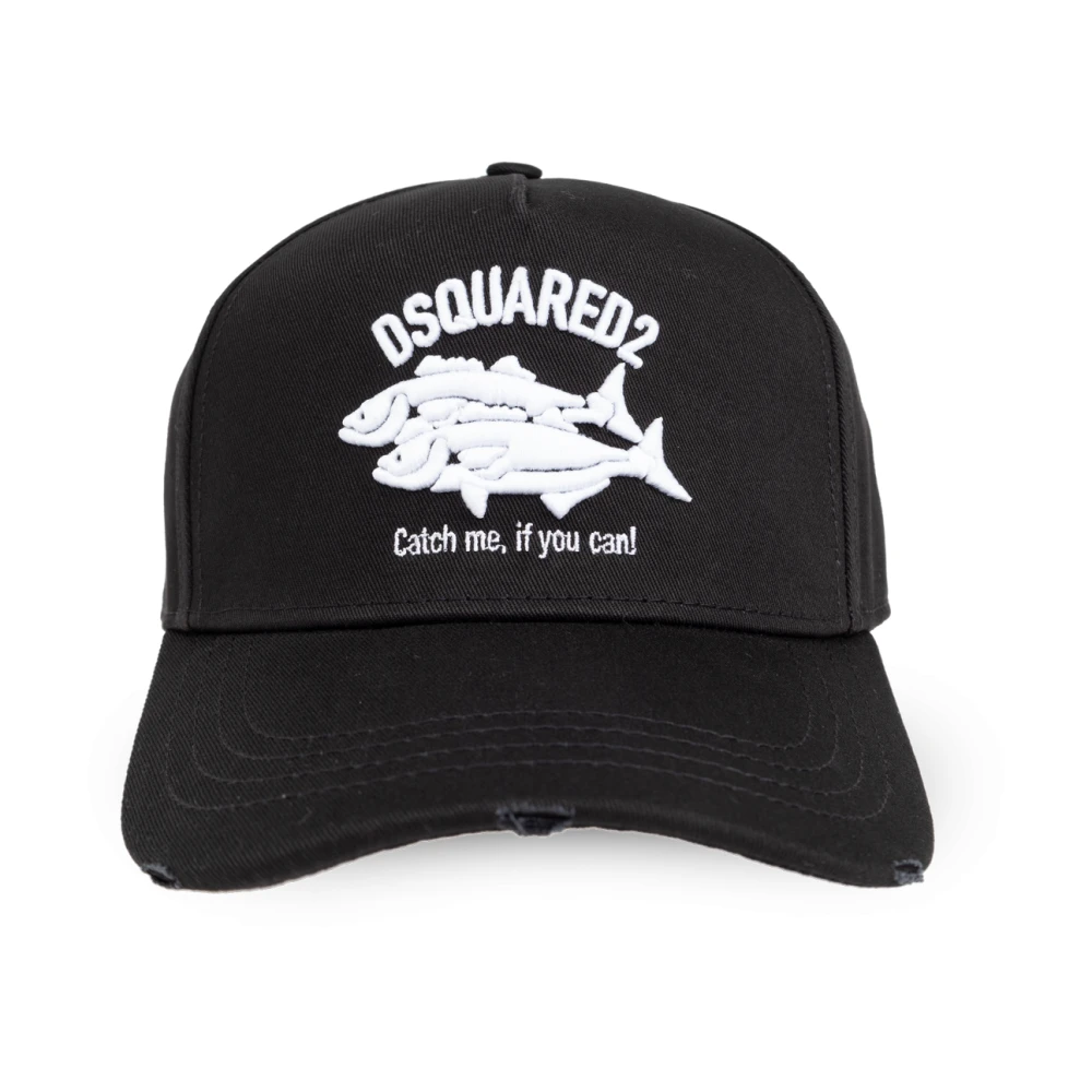 Dsquared2 Pet met klep Black Heren
