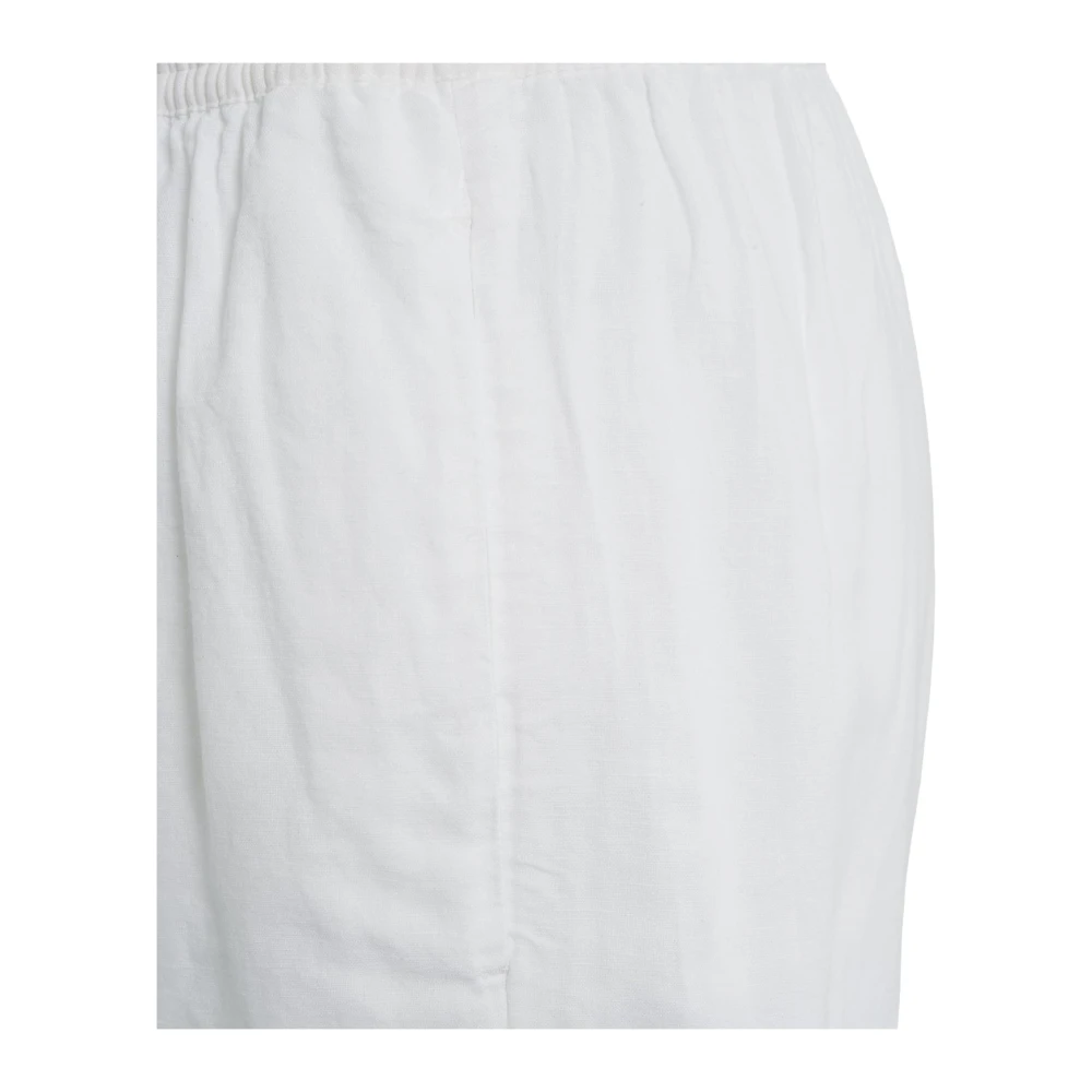 Thom Krom Witte Linnen Broek Elegante Stijl White Dames