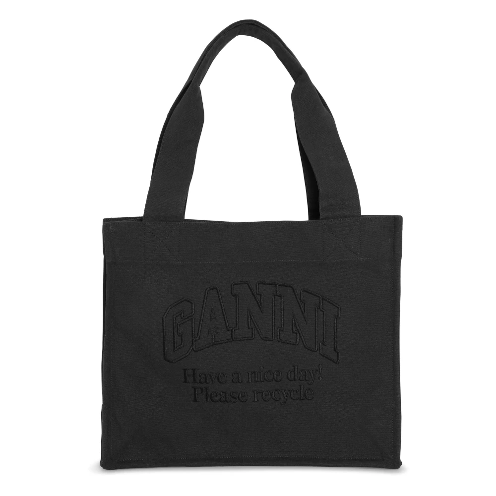 Ganni Casual Grijze Schoudertas Gray Dames