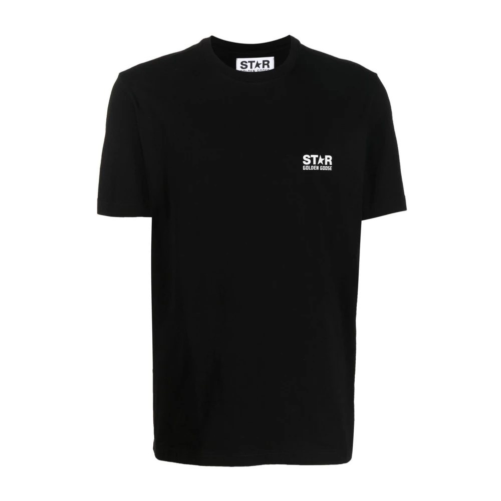 Golden Goose Logo Patch T-shirt Black Heren