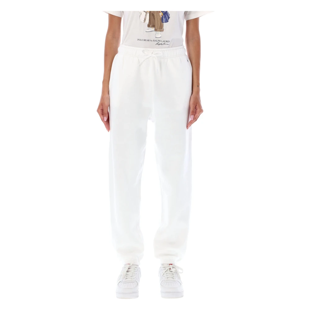 Ralph Lauren Witte joggingbroek elastische tailleband White Dames