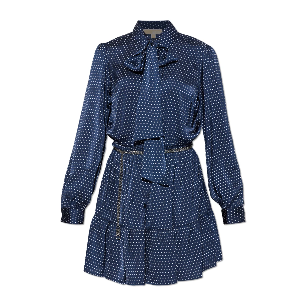 Michael Kors Women's Blue Polka Dot Dress
