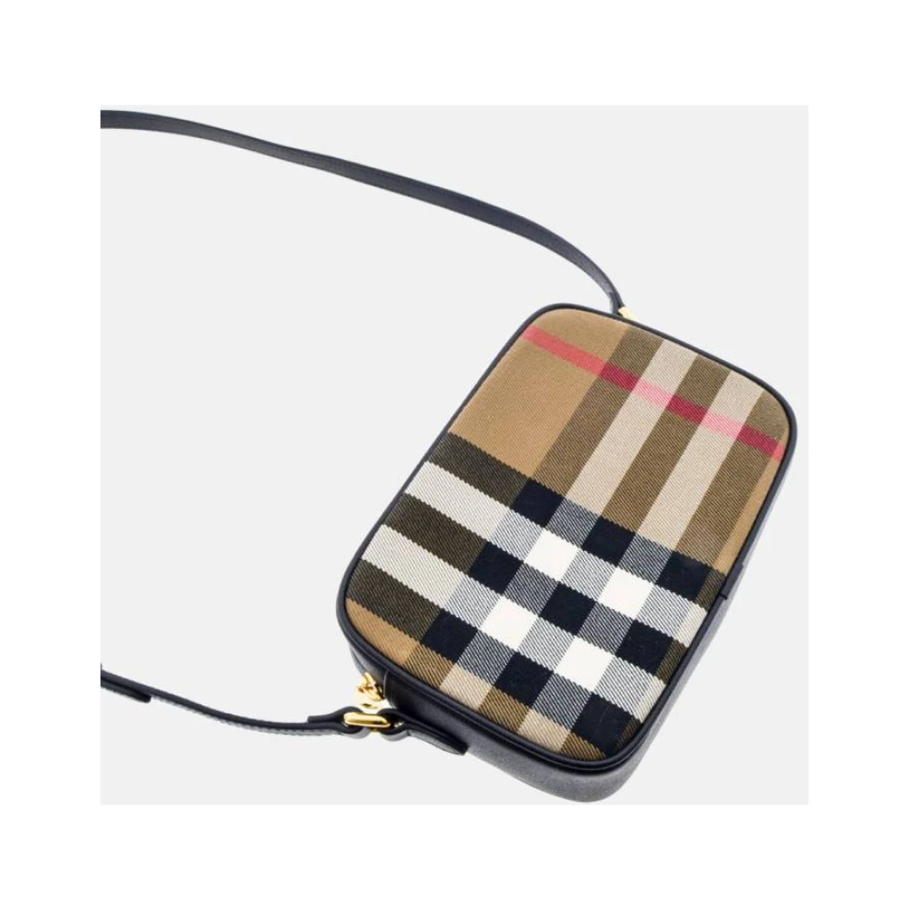 Burberry Zwarte cameratas met ruitprint Multicolor Dames