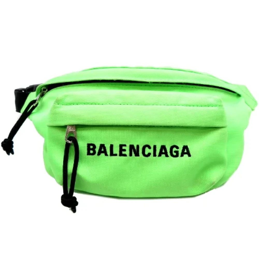 Balenciaga Vintage Pre-owned Canvas balenciaga-bags Green Dames