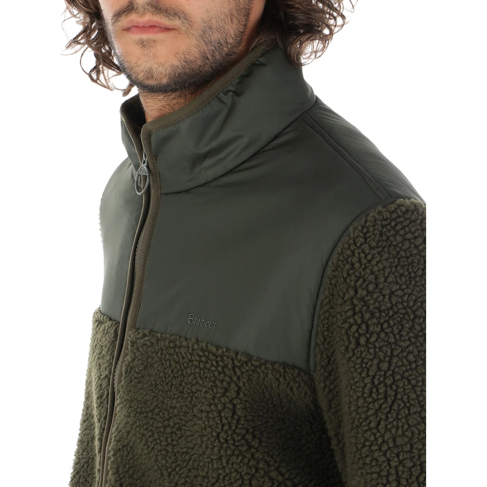 Barbour Stijlvolle Hobson Fleece Jas Green Heren