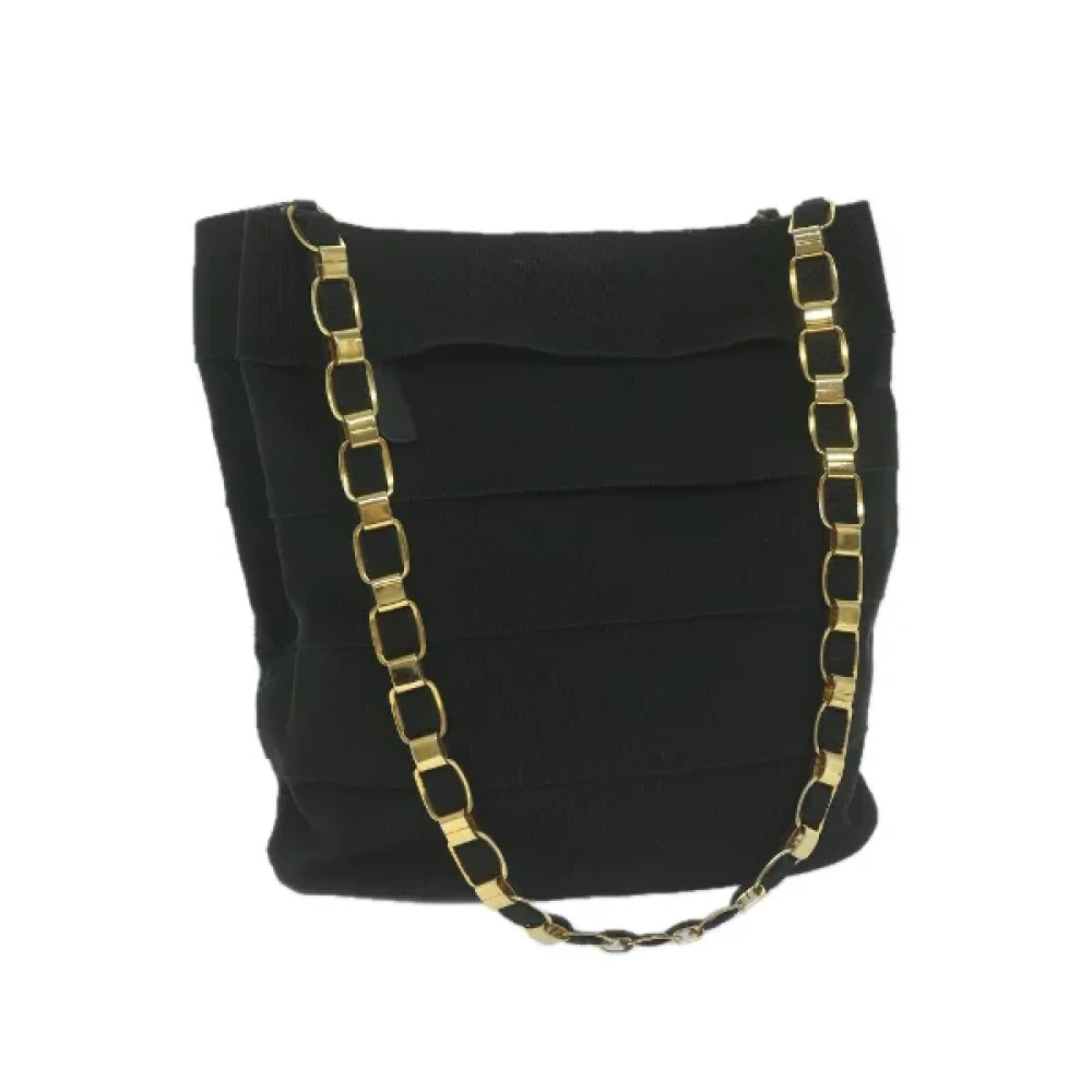 Salvatore Ferragamo Pre-owned Nylon shoulder-bags Black Dames