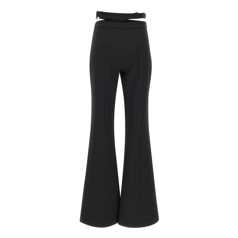 Iceberg Zwarte Stretch Crepe Broek Slim Fit Black Dames