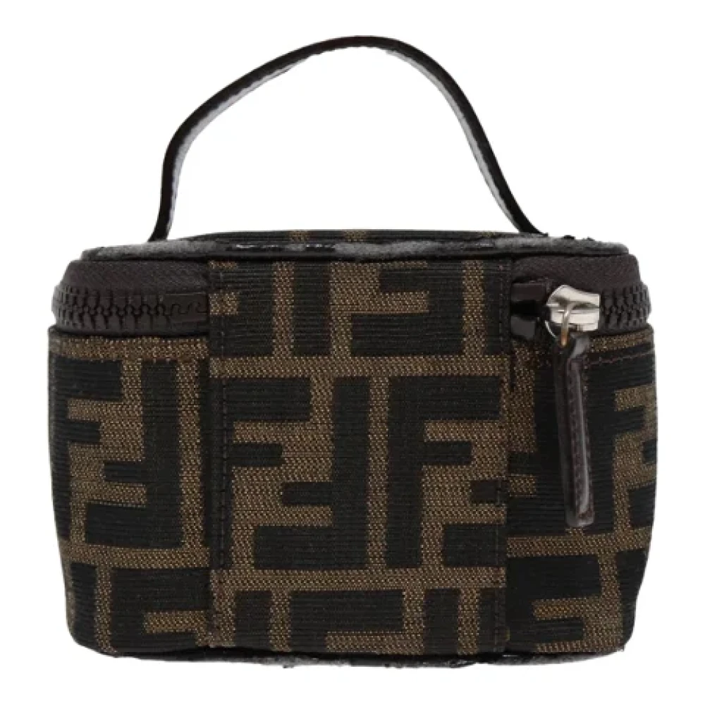 Fendi Vintage Pre-owned Canvas handbags Brown Dames