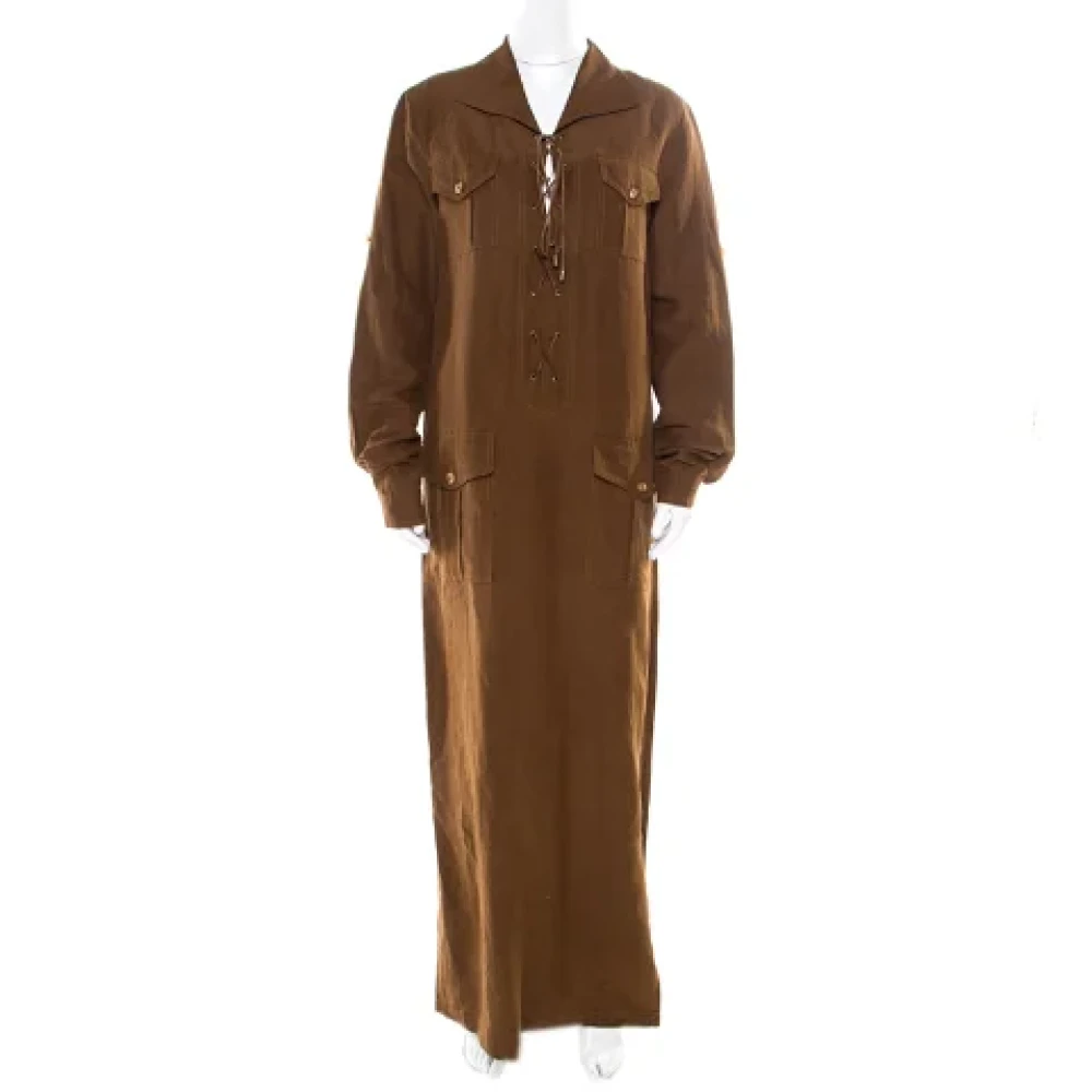 Michael Kors Pre-owned Fabric dresses Brown Dames