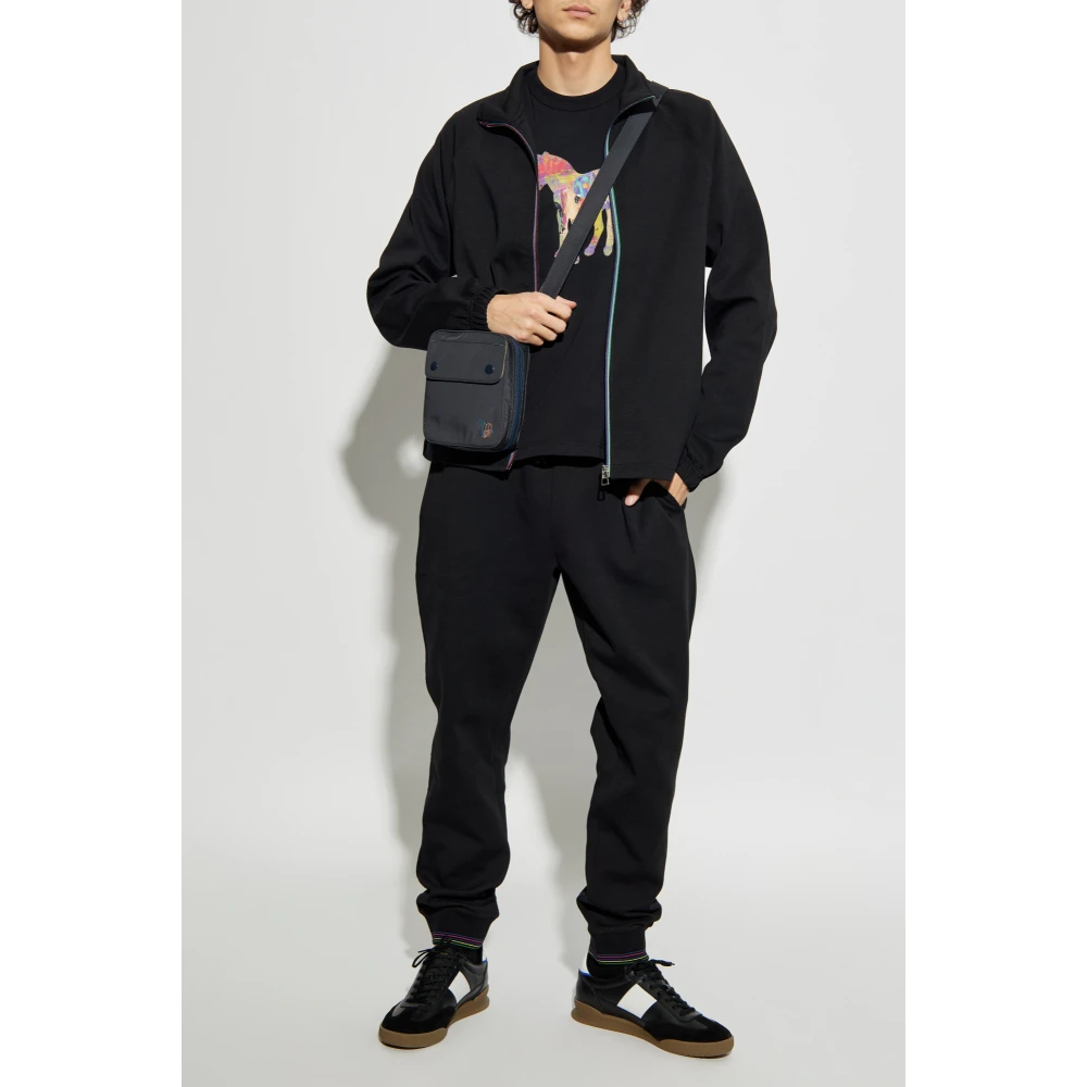 PS By Paul Smith T-shirt met bedrukt logo Black Heren