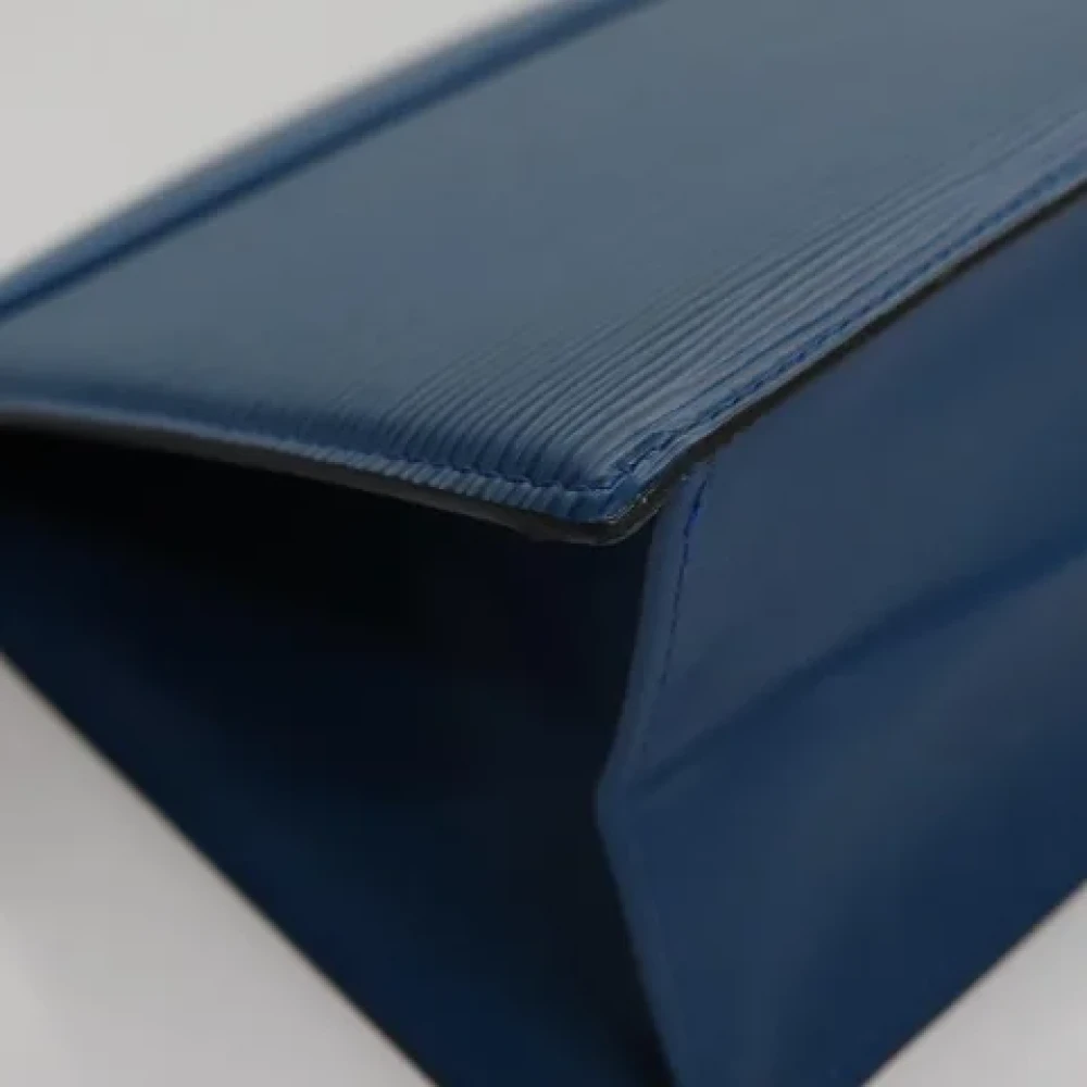 Louis Vuitton Vintage Pre-owned Leather pouches Blue Dames