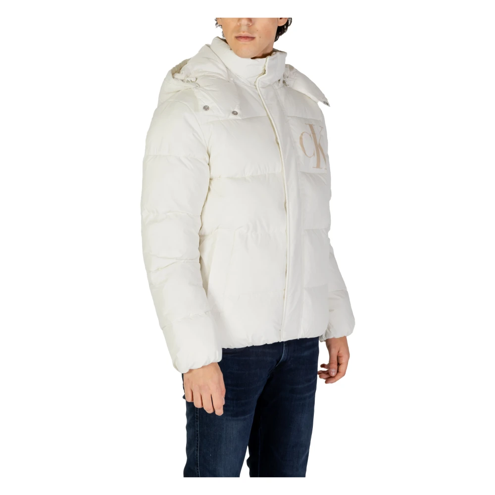 Calvin Klein Jeans Herenjassen Collectie: Herfst Winter White Heren