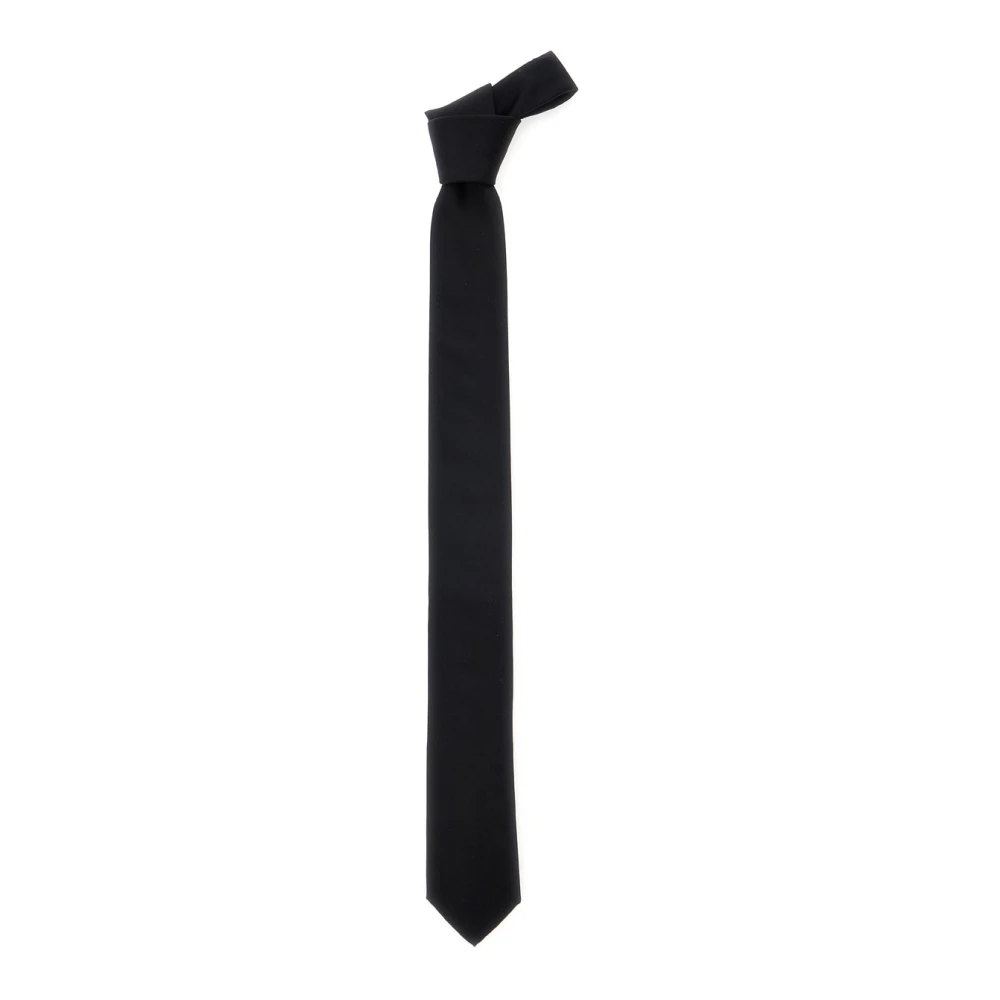 DOLCE & GABBANA | Black silk satin Martini tie | male | PZ - Image 2