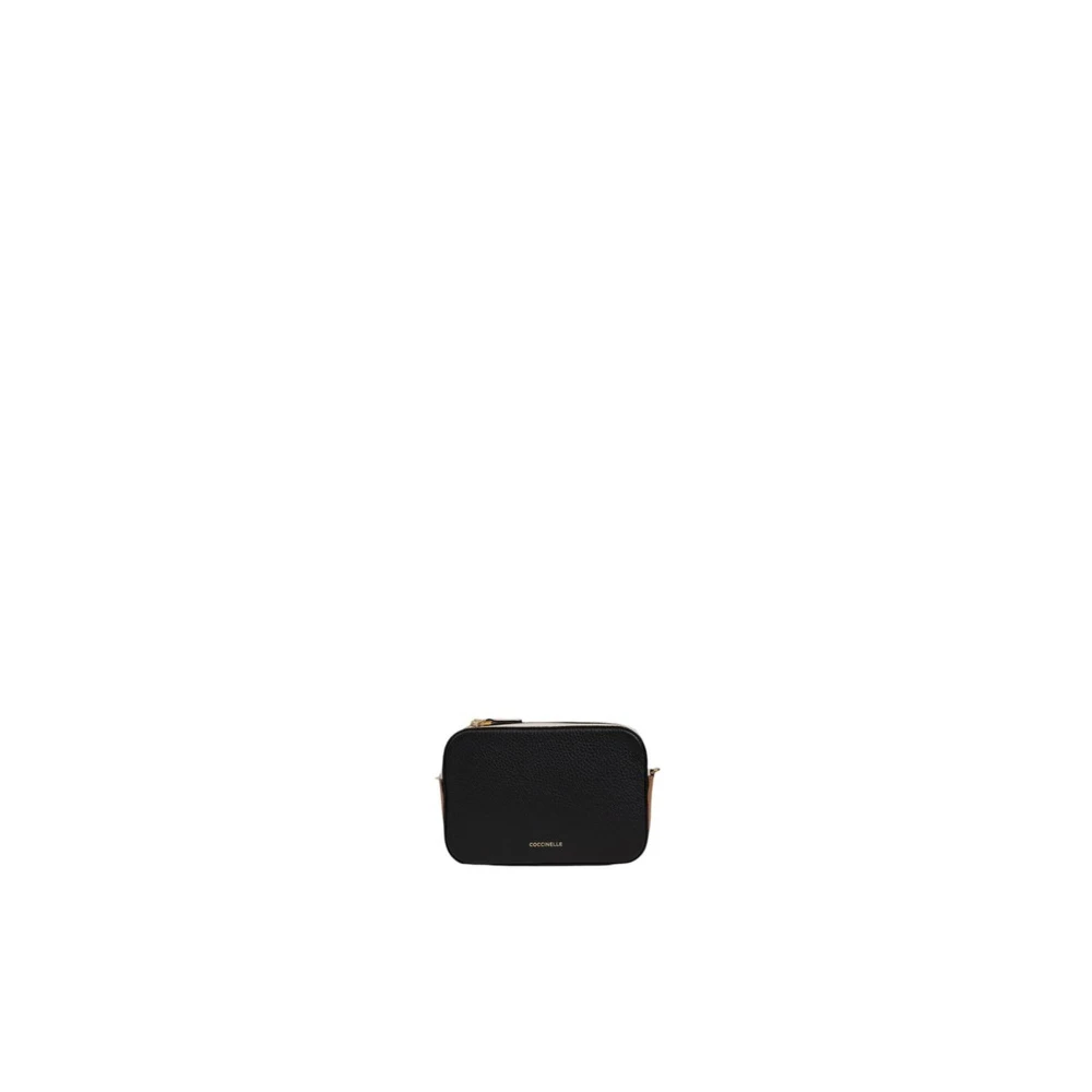 Coccinelle Luxe Zwarte Leren Handtas Premium Ambacht Black Dames