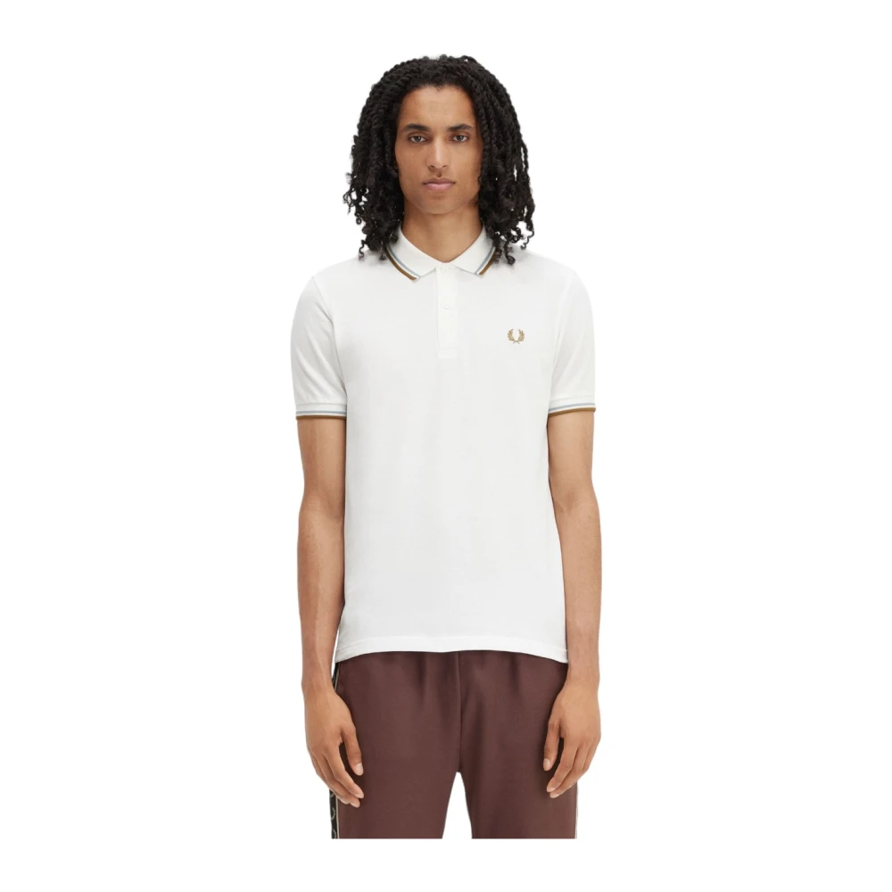 Fred Perry Klassiek Polo Shirt voor Mannen White Heren