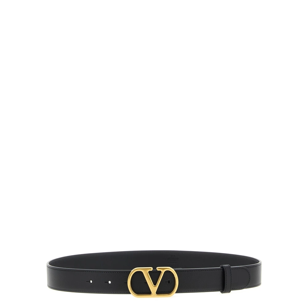 Valentino Garavani Women's Black Belts, 95 Cm, Vlogo Signature Belt