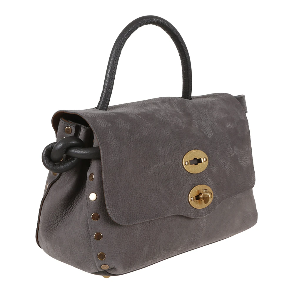 Zanellato Grijze leren schoudertas Elegant ontwerp Gray Dames