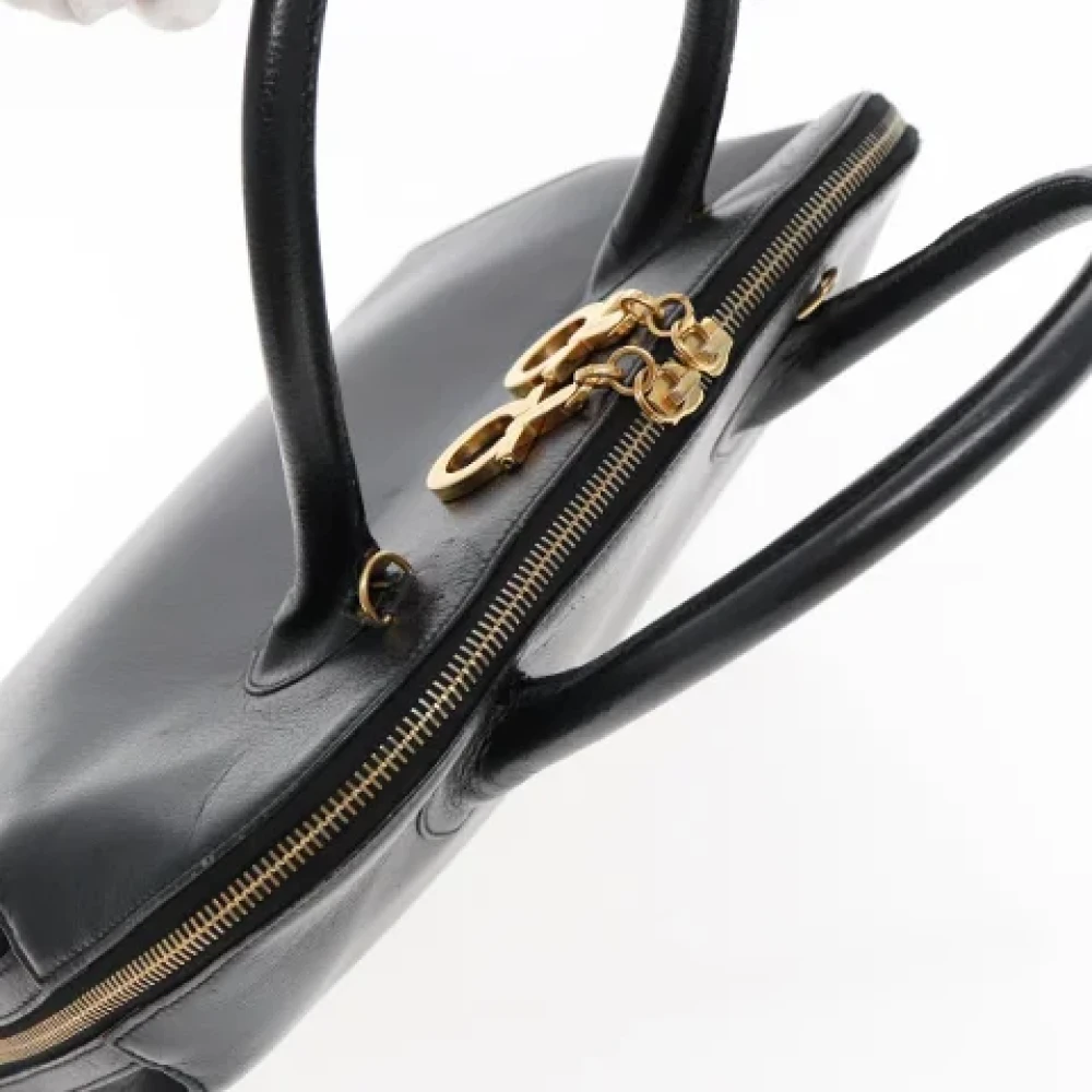 Salvatore Ferragamo Pre-owned Leather handbags Black Dames